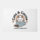 Paillasson Chat adorable en Mug Conception de vacances - Chat (Devant)