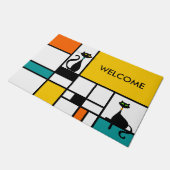 Paillasson Chat - Art Moderne (Incliné)