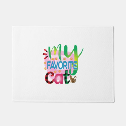 Paillasson Chat Art Mon Chat préféré (Devant)