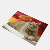 Paillasson Chat britannique lilas de shorthair (Incliné)