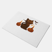 Paillasson Chat Citrouille Creeper Halloween cadeau T-Shi sur (Incliné)