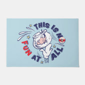 Paillasson Chat dans le Casquette | Ce N'Est Pas Du Tout Amus (Devant)