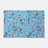 Paillasson Chat Dans Le Casquette | Motif bleu (Devant)