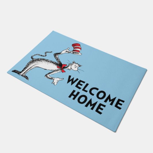 Paillasson Chat dans le Casquette prend une chèvre (Incliné)