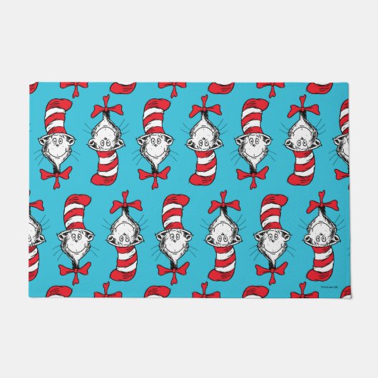 Paillasson Chat Dans Le Motif Casquette (Devant)