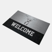 Paillasson Chat de bienvenue aux cerfs robustes pour hommes (Incliné)