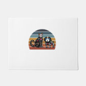 Paillasson Chat de crâne à sucre et Chemise de chien Funny Ré (Devant)