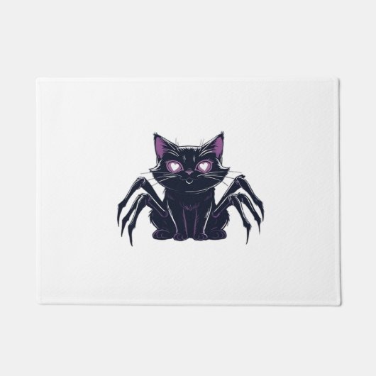 Paillasson Chat déplaisant - Jambes d'araignée et yeux de coe (Devant)