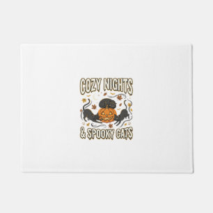 Paillasson Chat d'Halloween Magie d'Automne
