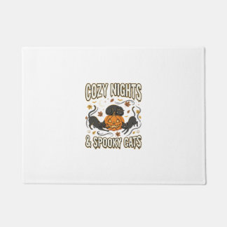 Paillasson Chat d'Halloween Magie d'Automne
