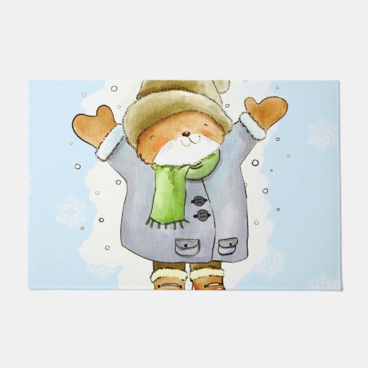 Paillasson Chat d'hiver (Devant)