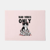 Paillasson Chat Edgy - Vibes Mauvaises Seulement (Devant)