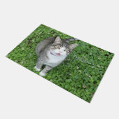 Paillasson Chat en Clover dire bonjour (Incliné)