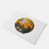 Paillasson Chat Halloween Kitten Halloween Costume d'Hallowee (Incliné)