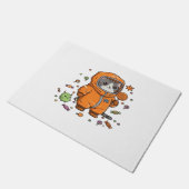 Paillasson Chat Hazmat Chat Halloween Candy Monster Amusants  (Incliné)
