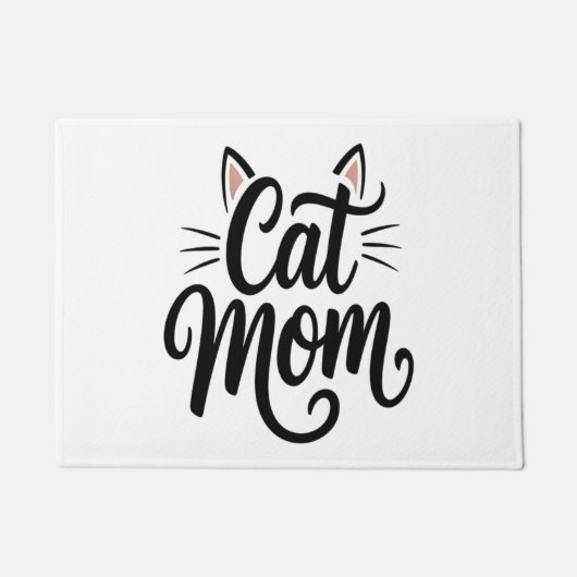 Paillasson Chat Maman Whiskers et Oreilles (Devant)