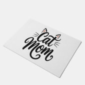 Paillasson Chat Maman Whiskers et Oreilles (Incliné)