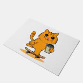 Paillasson Chat mignon en skateboard (Incliné)