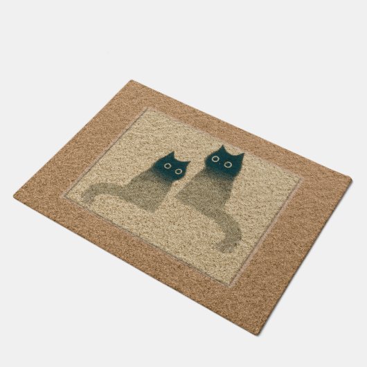 Paillasson Chat Minimaliste (Incliné)