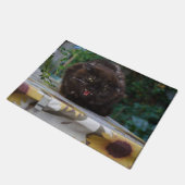 Paillasson Chat noir en colère (Incliné)