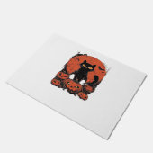 Paillasson Chat noir et Citrouille - Halloween T-shirt Art Cl (Incliné)