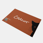 Paillasson chat noir et souris (Incliné)