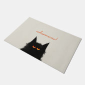 Paillasson Chat noir grumeux (Incliné)