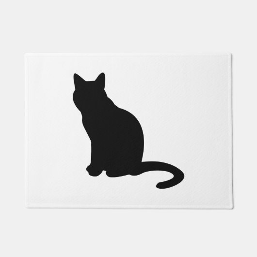 PAILLASSON CHAT NOIR SILHOUETTE (Devant)