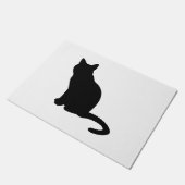 PAILLASSON CHAT NOIR SILHOUETTE (Incliné)