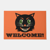 Paillasson Chat noir vintage (Devant)