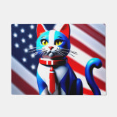 Paillasson Chat patriotique (Devant)