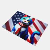 Paillasson Chat patriotique (Incliné)