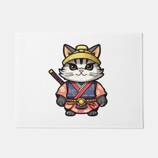 Paillasson Chat Samurai #13 (Devant)