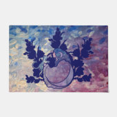 Paillasson Chat Sorcière Lune Déesse Wiccan Chat Personne (Devant)