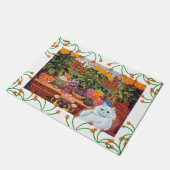 Paillasson Chat vintage de botaniste de Wain (Incliné)