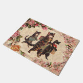 Paillasson Chat Vintage jolie chatons antiques chatons (Incliné)