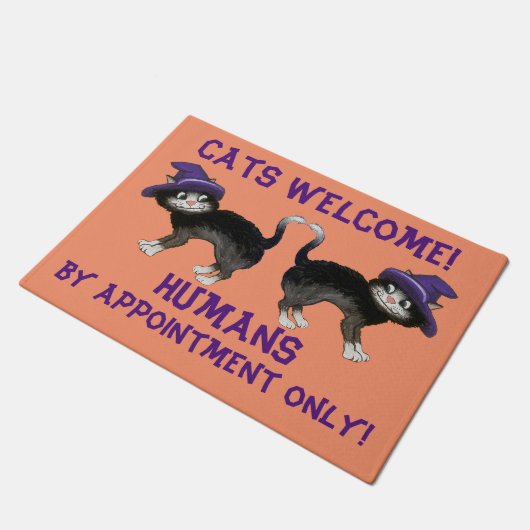 Paillasson Chats de Halloween (Incliné)