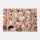 Paillasson chats japonais Ukiyo-e Funny kitty (Devant)
