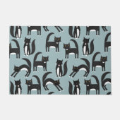 Paillasson Chats Tuxedo noirs et blancs (Devant)