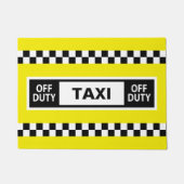 Paillasson Chauffeur de taxi hors service Jaune (Devant)