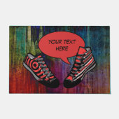 Paillasson Chaussures de discussion 1 + votre propre arrière  (Devant)
