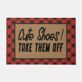 Paillasson Chaussures mignonnes Enlevez-Les - Buffalo plaid (Devant)