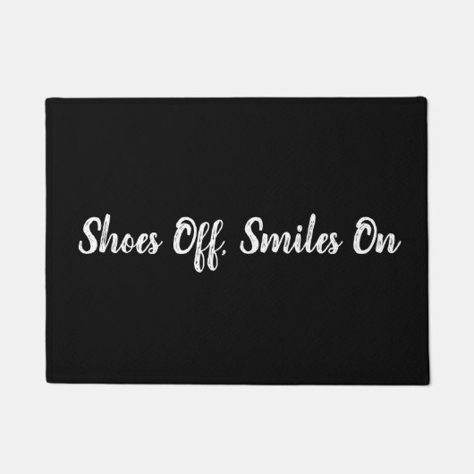 Paillasson Chaussures Off, Sourires On (Devant)