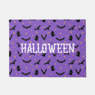 Paillasson Chauves-souris volantes Halloween violet