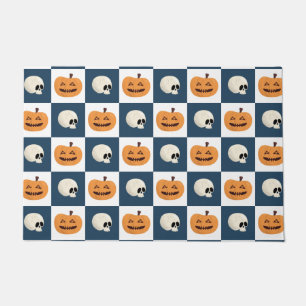 Paillasson Checks de Skulls et Pumkins
