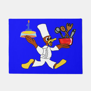 Paillasson Chef bleu Ducky Kazoo Birthday Door Mat