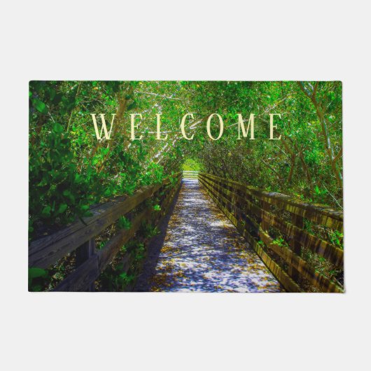 Paillasson Chemin sous la canopée des arbres (Devant)