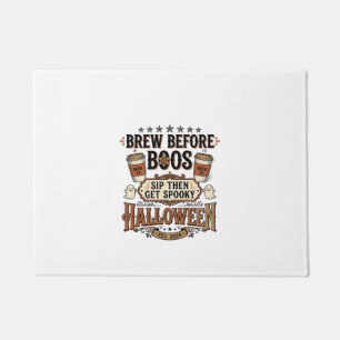 Paillasson Chemise de café Halloween Brasser avant les fantôm