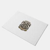 Paillasson Chemise de gravure vintage de coup de poing de pèr (Incliné)