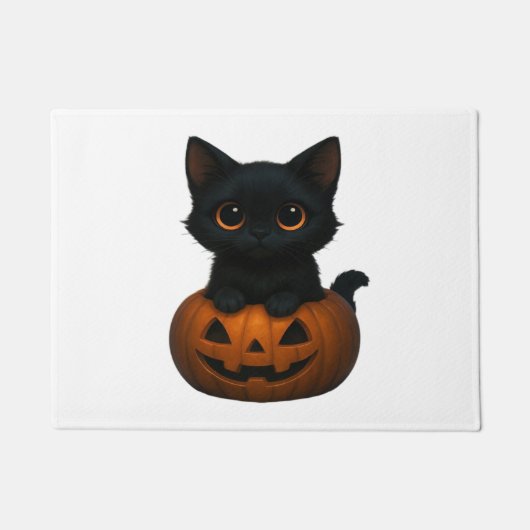 Paillasson Chemise T-Shirt retro Halloween Ghost et Chat surd (Devant)